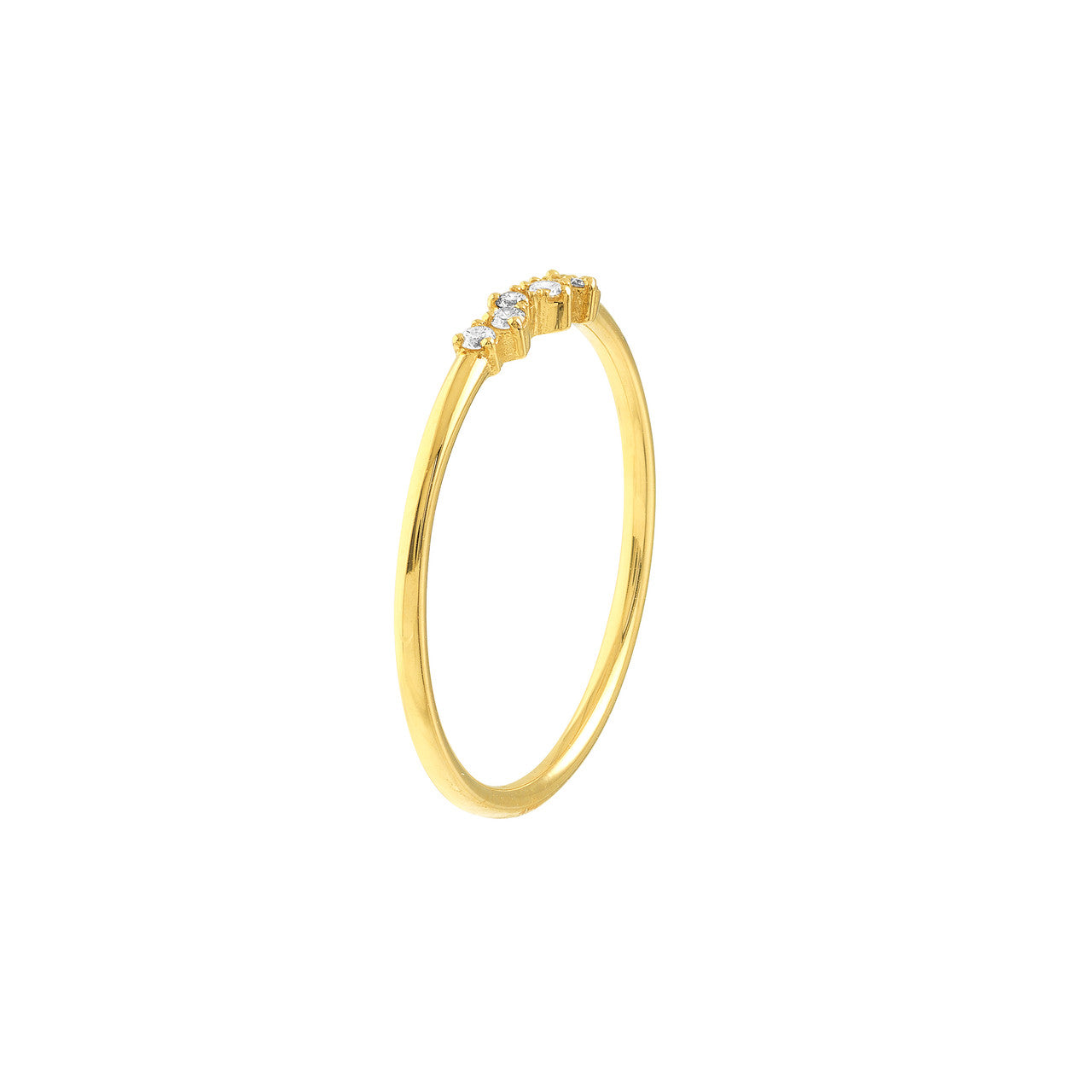 14k Solid Gold Constellation Diamond Ring