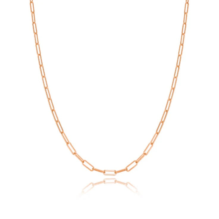 5mm Paperclip Rose Gold Chain - The Goldn Company
