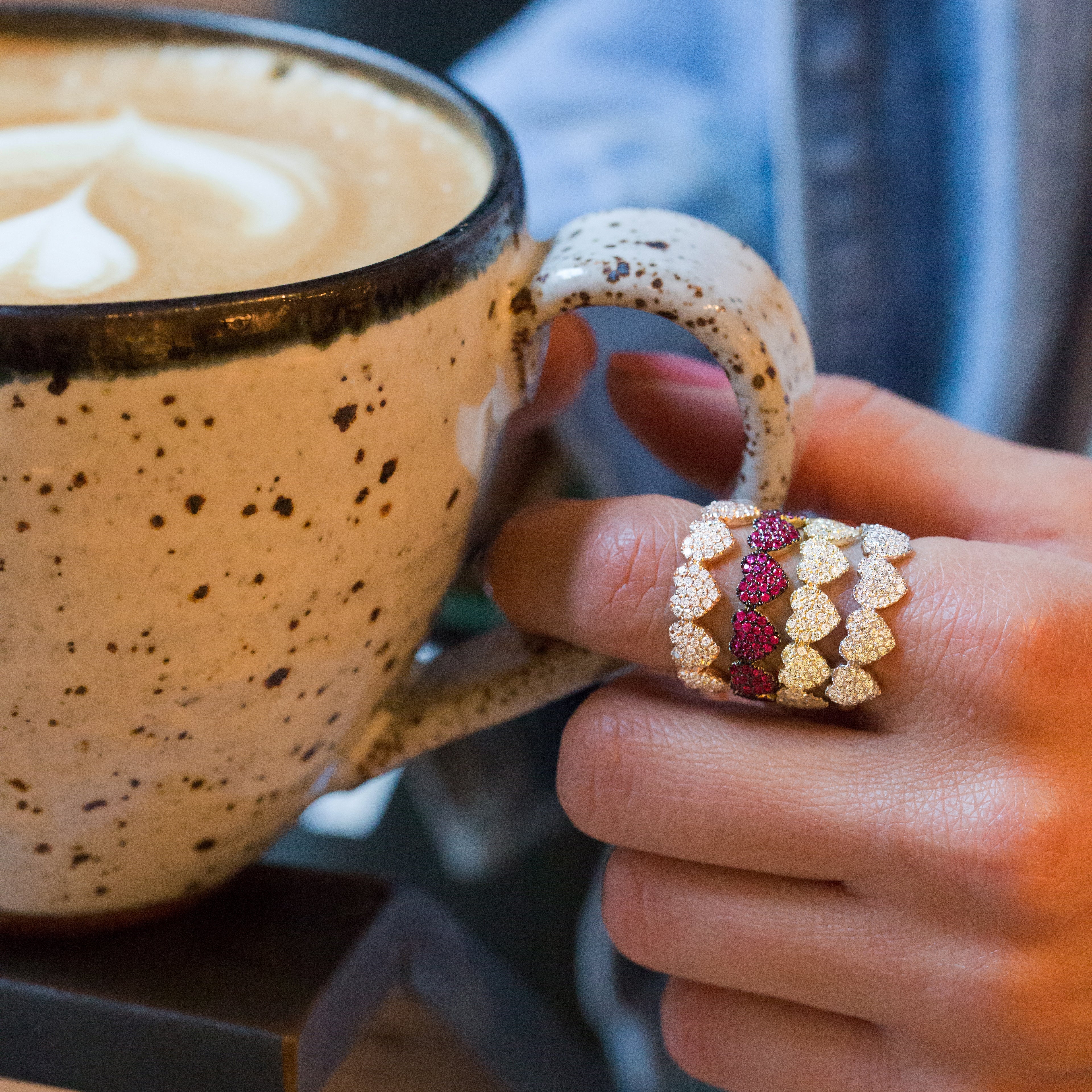 Ruby Heart Eternity Band