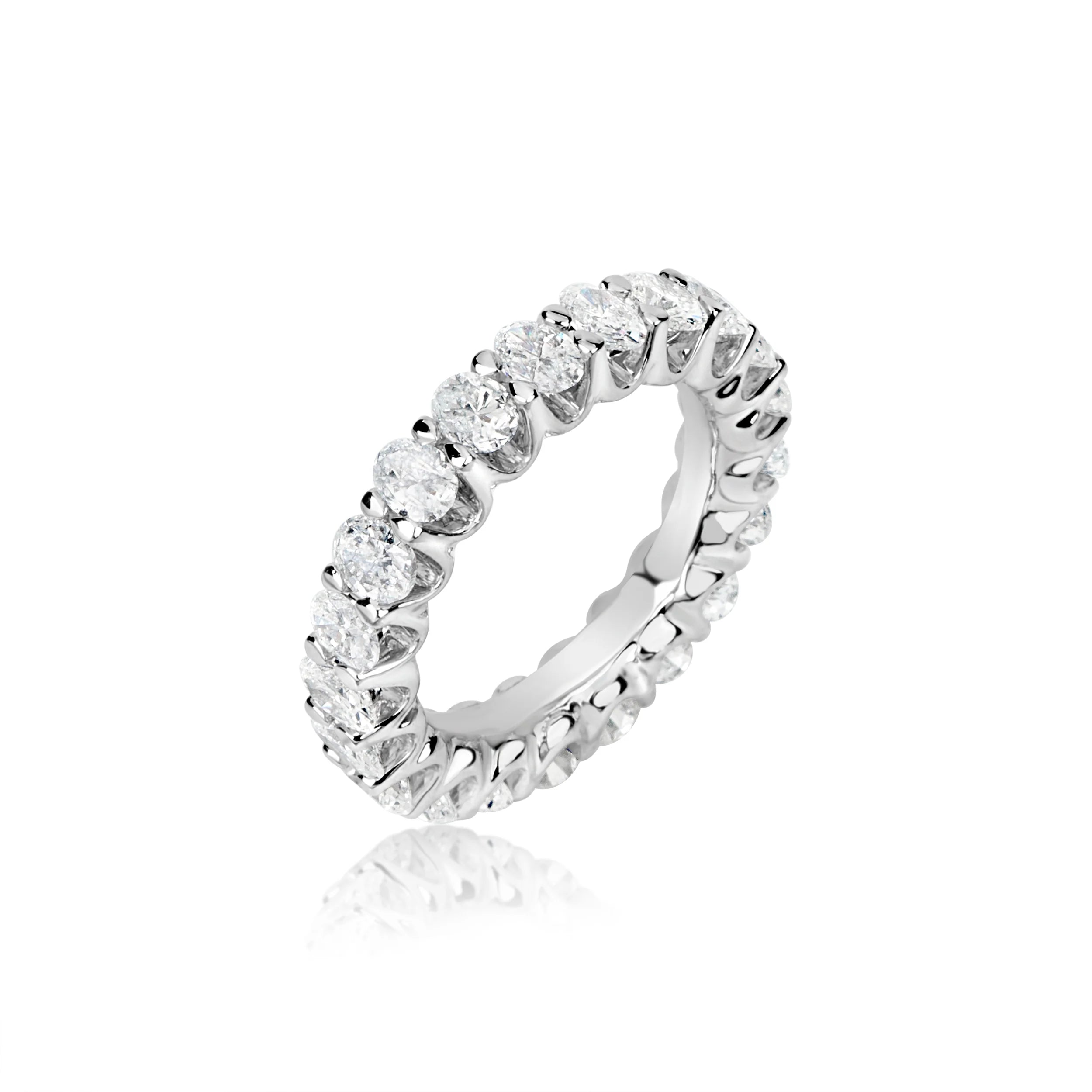 4.5ct Oval Lab Eternity Band Ring