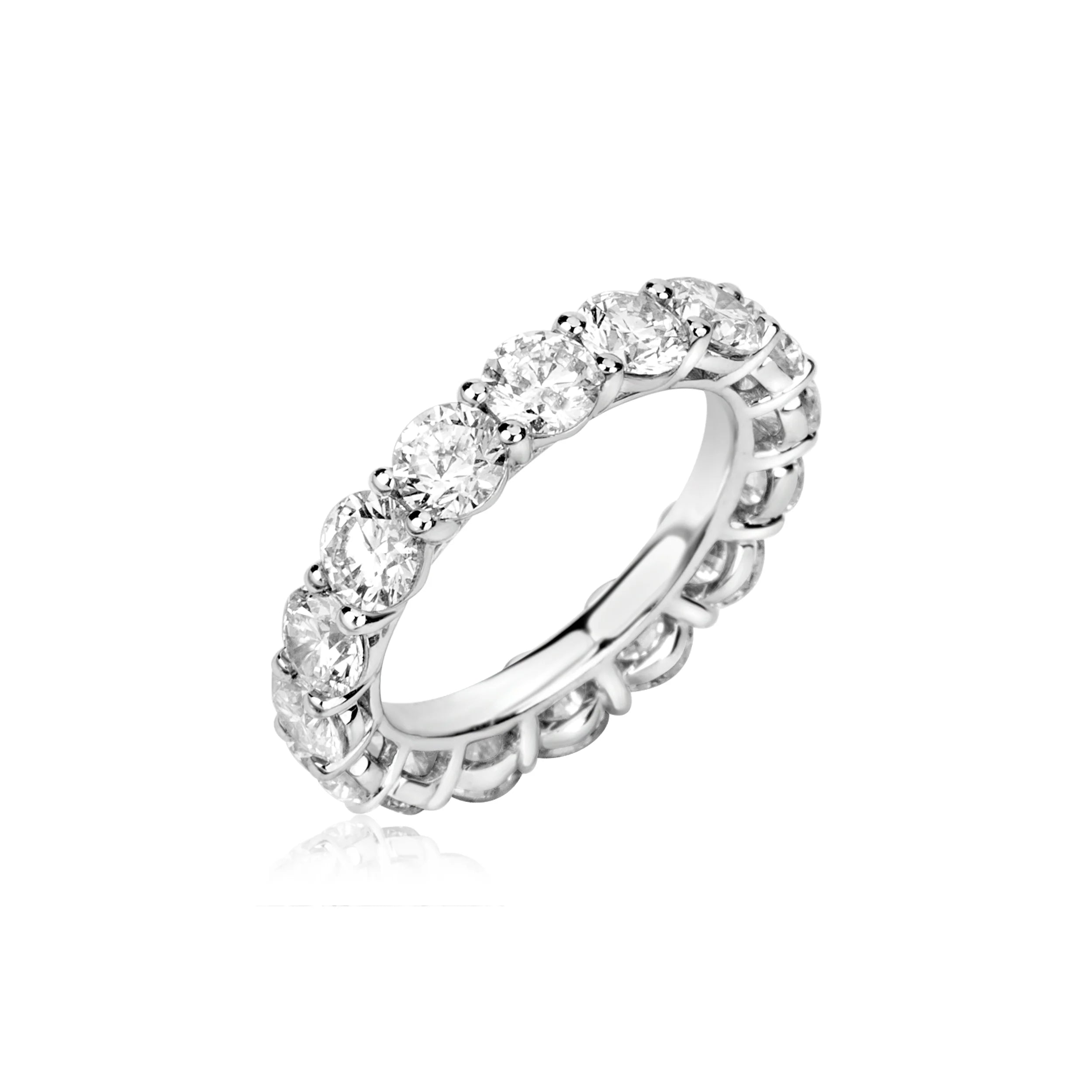 4ct Round Lab Eternity Band Ring