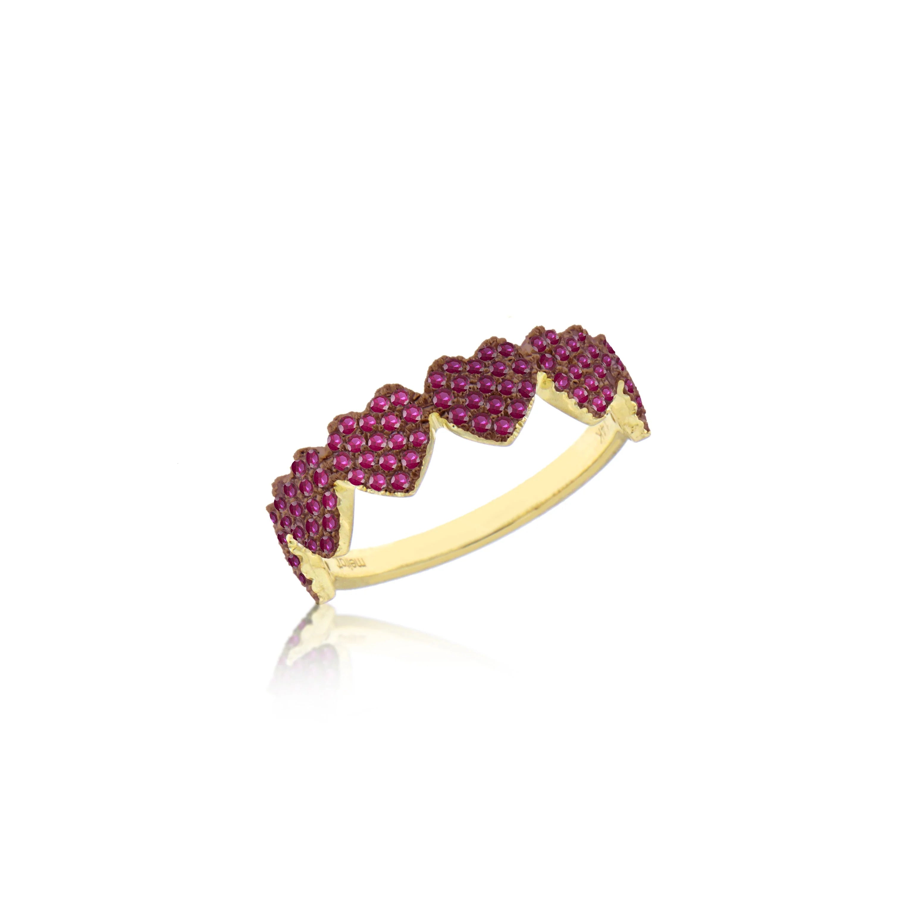 Ruby Heart Eternity Band