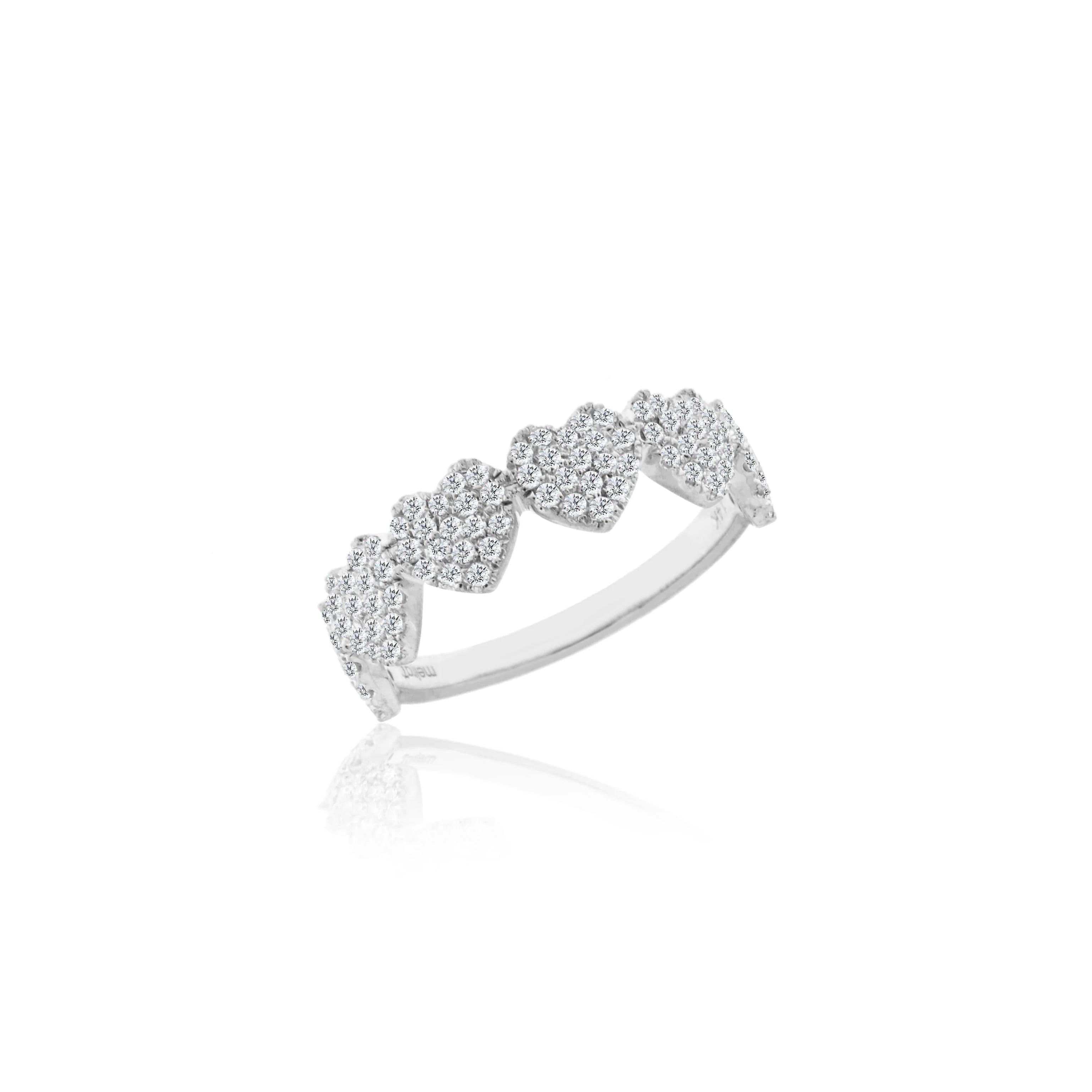 Diamond Heart Eternity Band