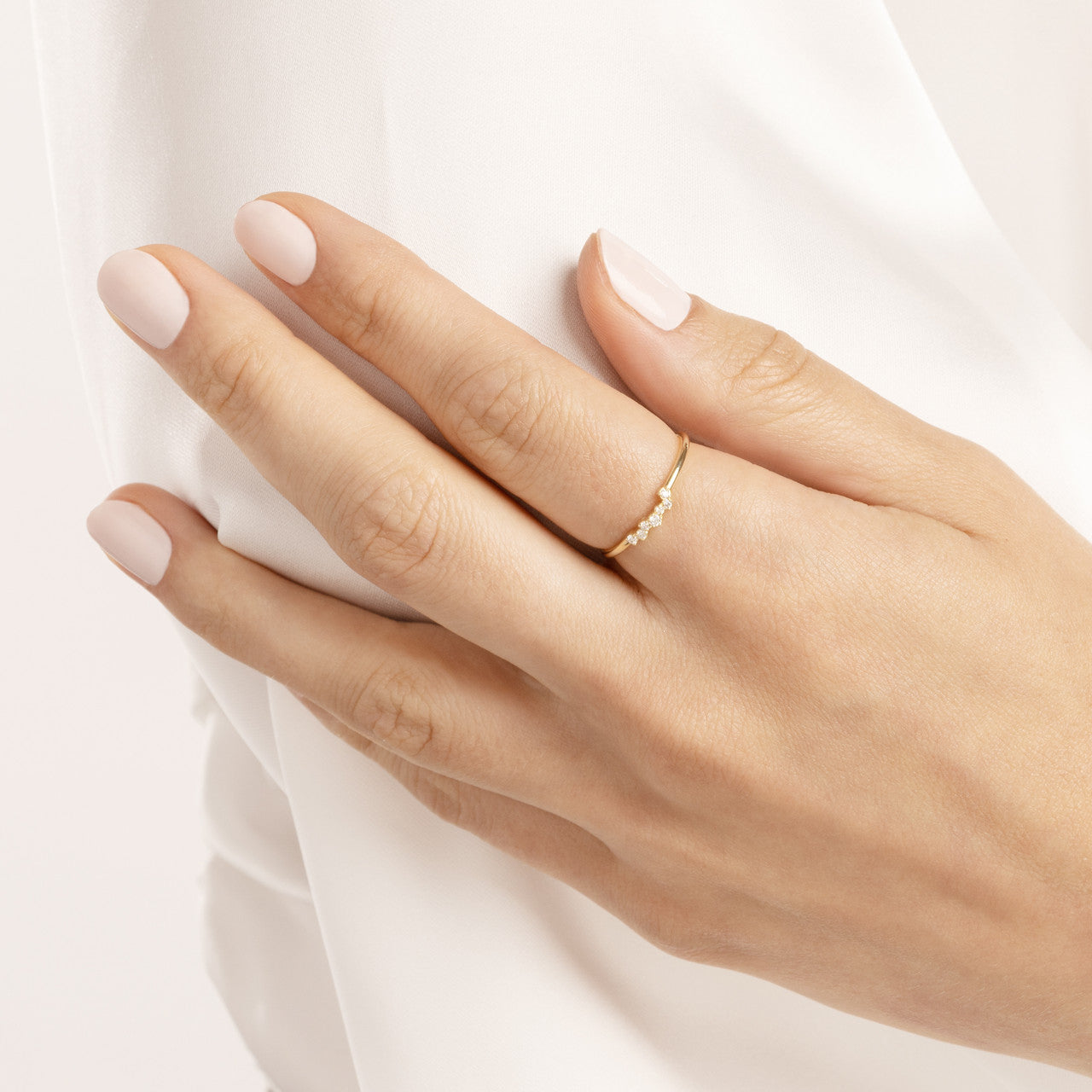 14k Solid Gold Constellation Diamond Ring