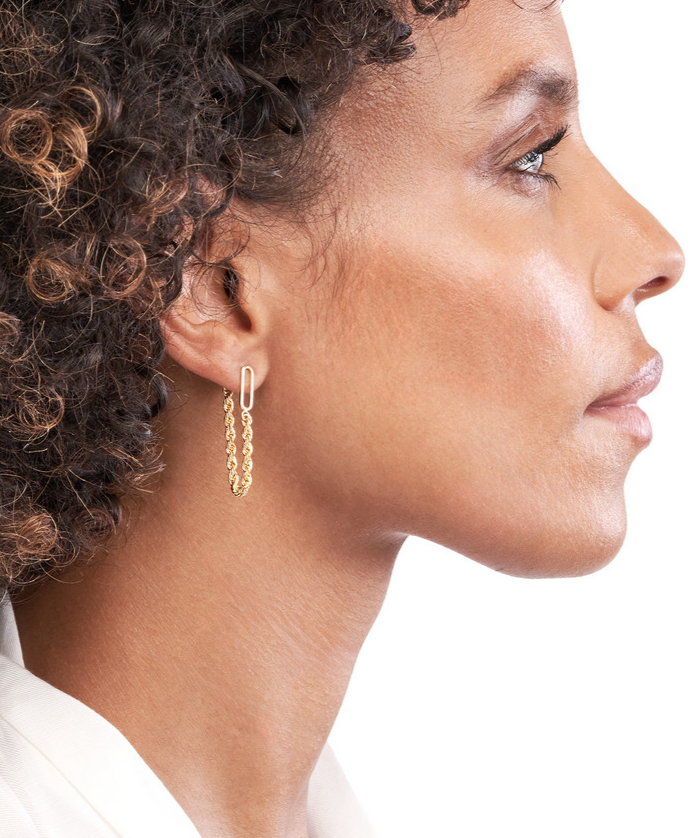 Rope Chain Dangle Earrings