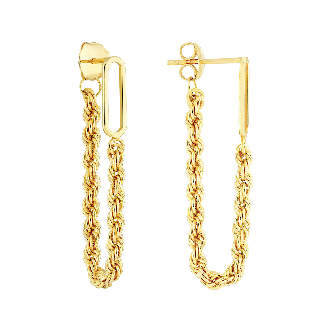 Rope Chain Dangle Earrings