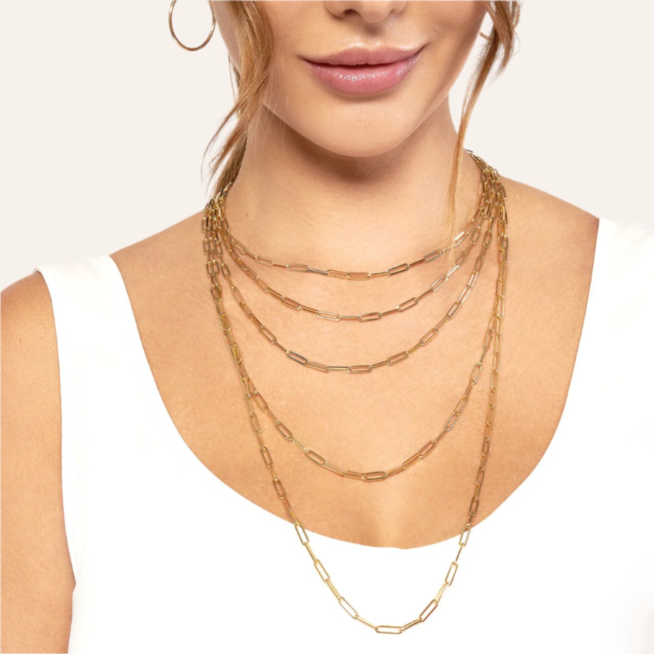 Paperclip Link Chain Necklace