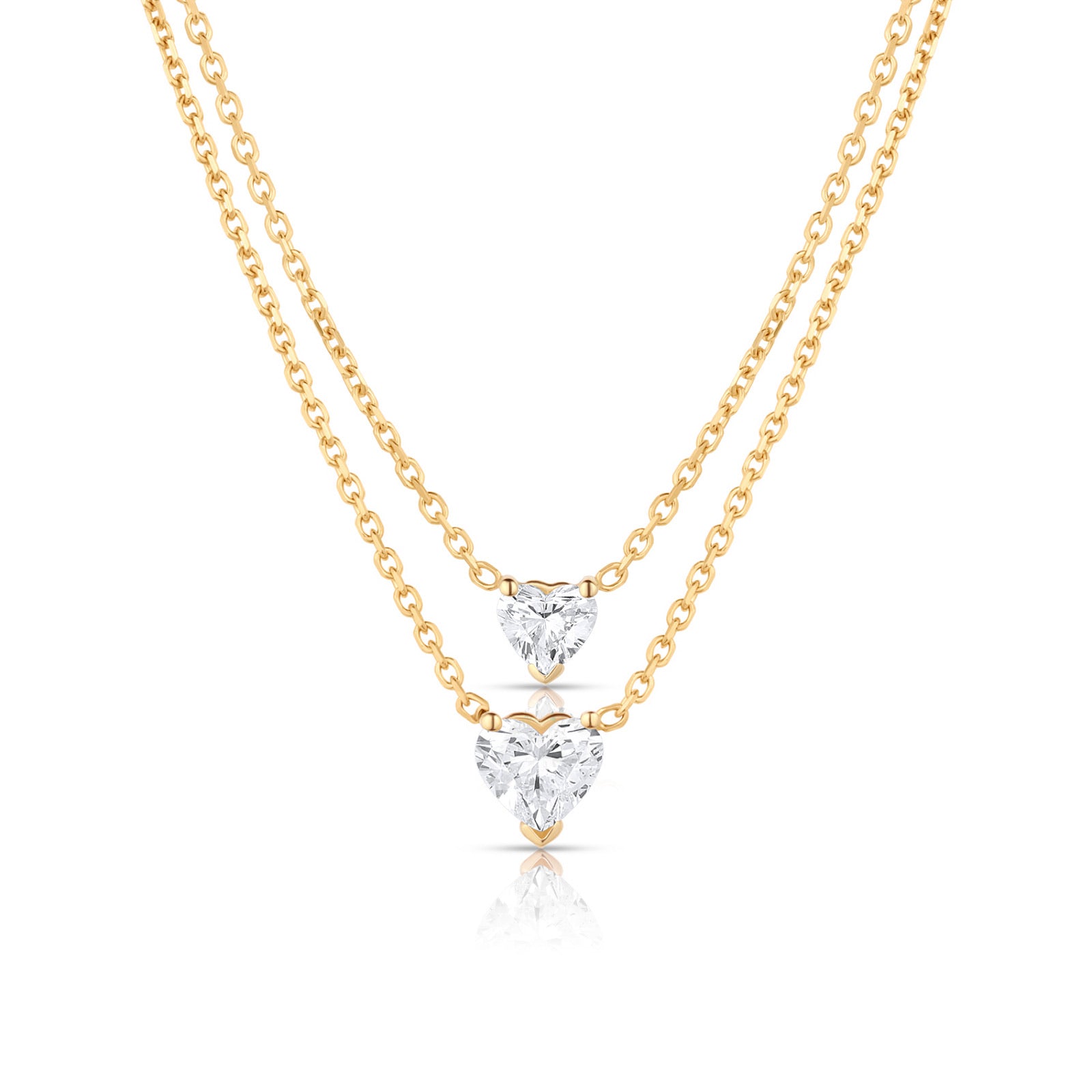 Heart Diamond Solitaire Pendant