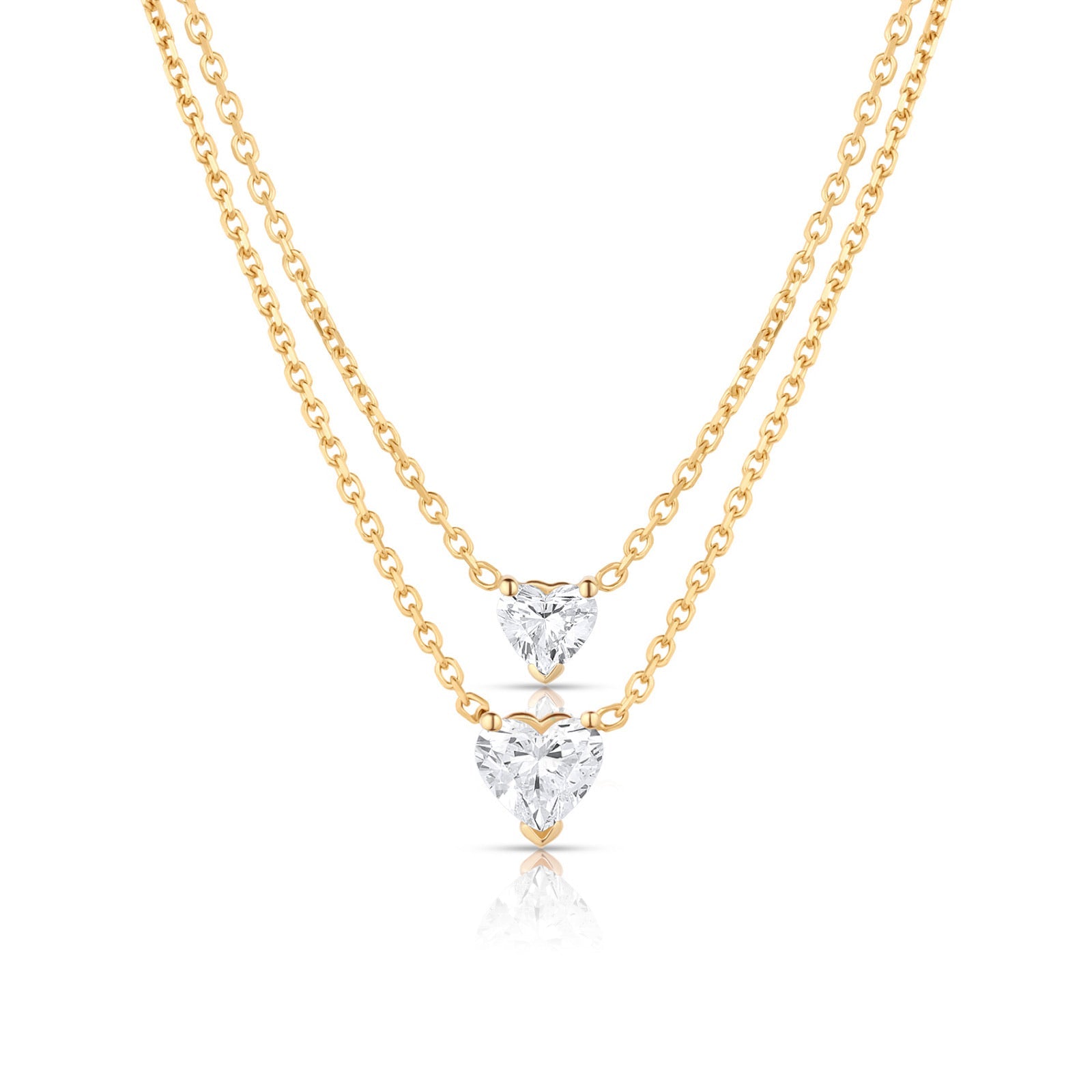 Lab Grown Heart Diamond Solitaire Pendant - 1.02cwt