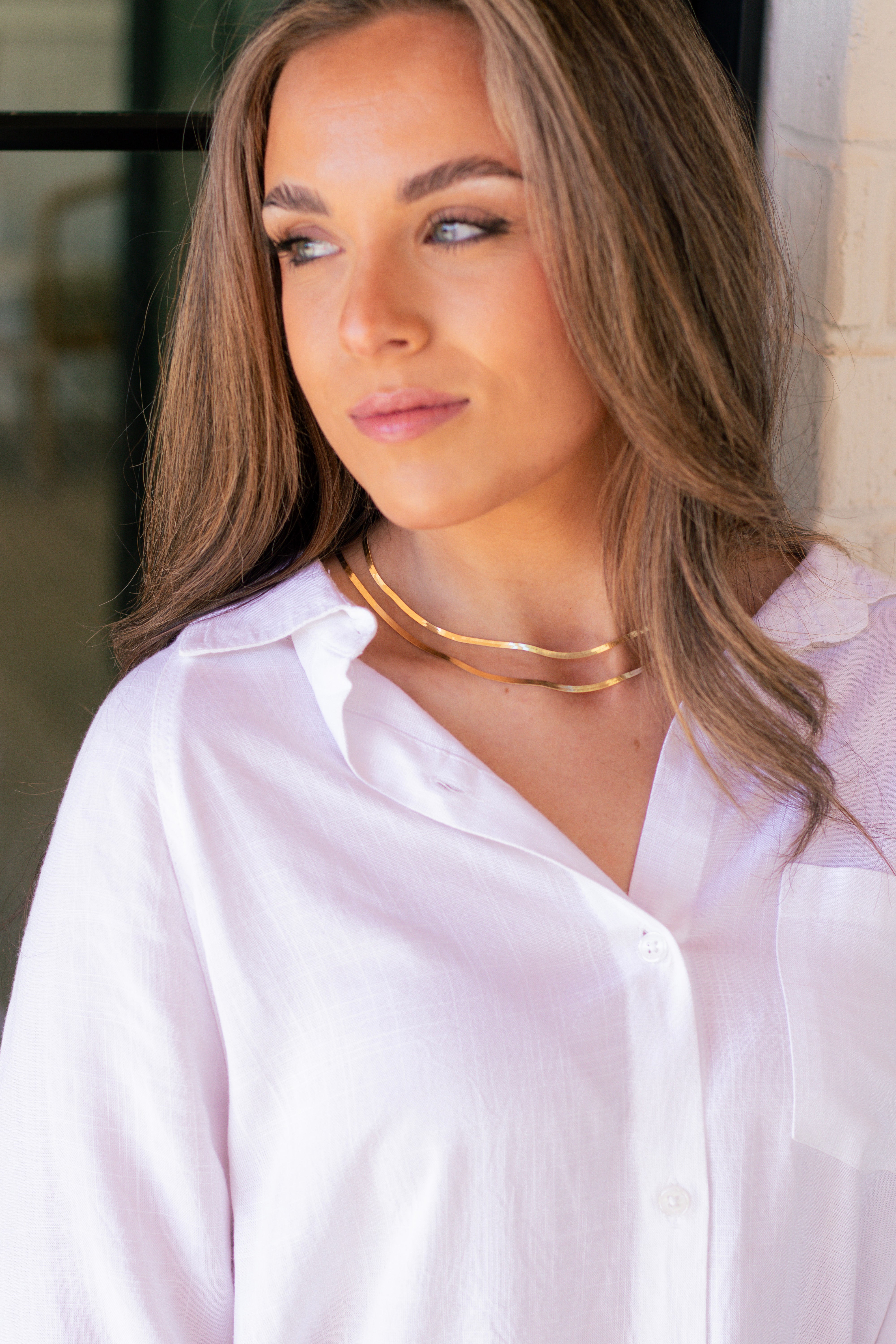 Triple Herringbone Necklace