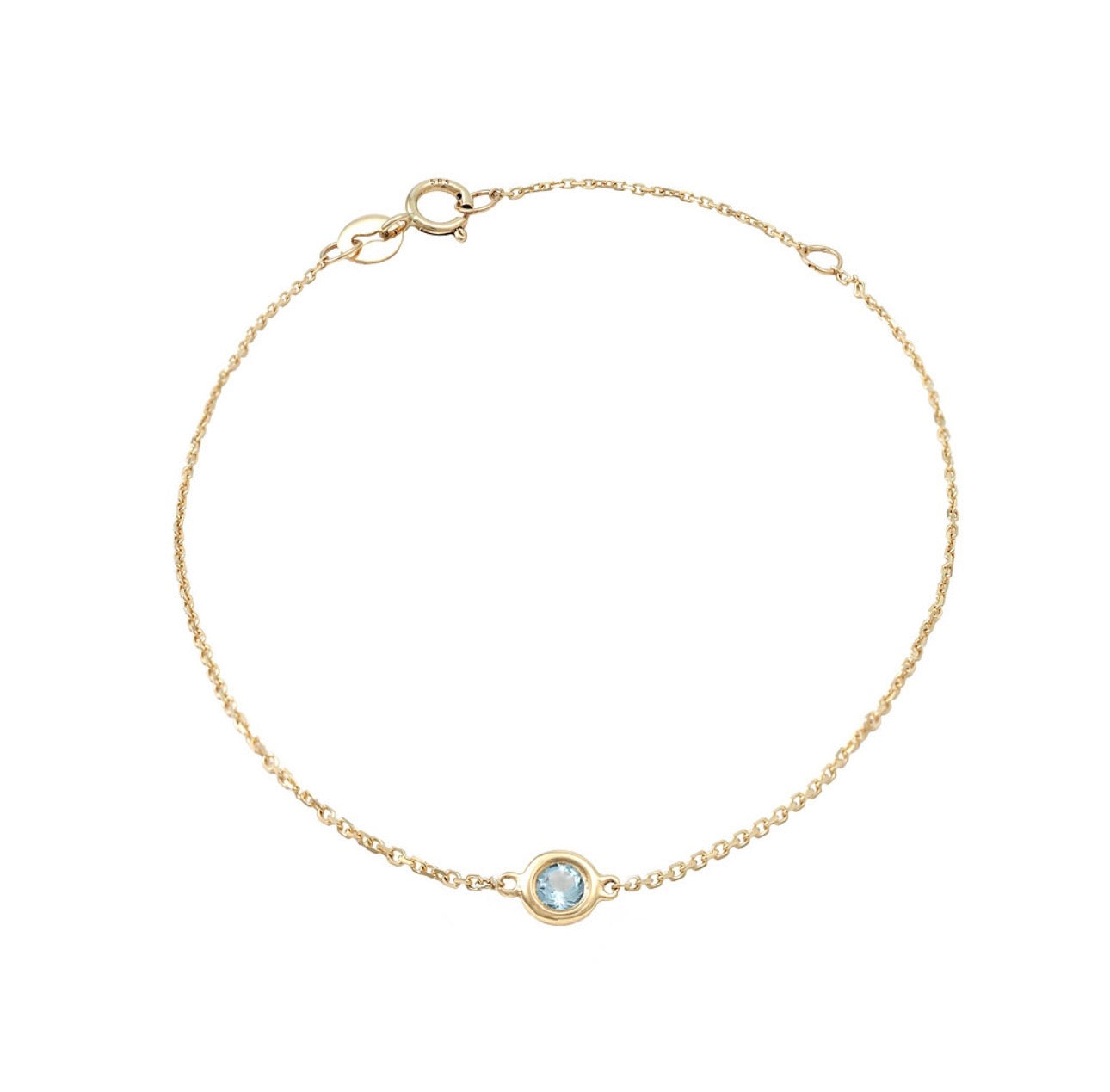 Mini Gemstone Bezel Bracelet