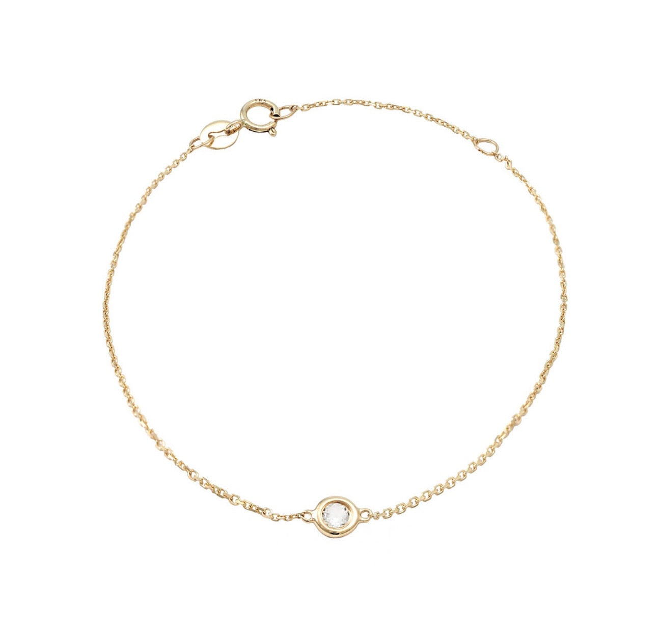 Mini Gemstone Bezel Bracelet