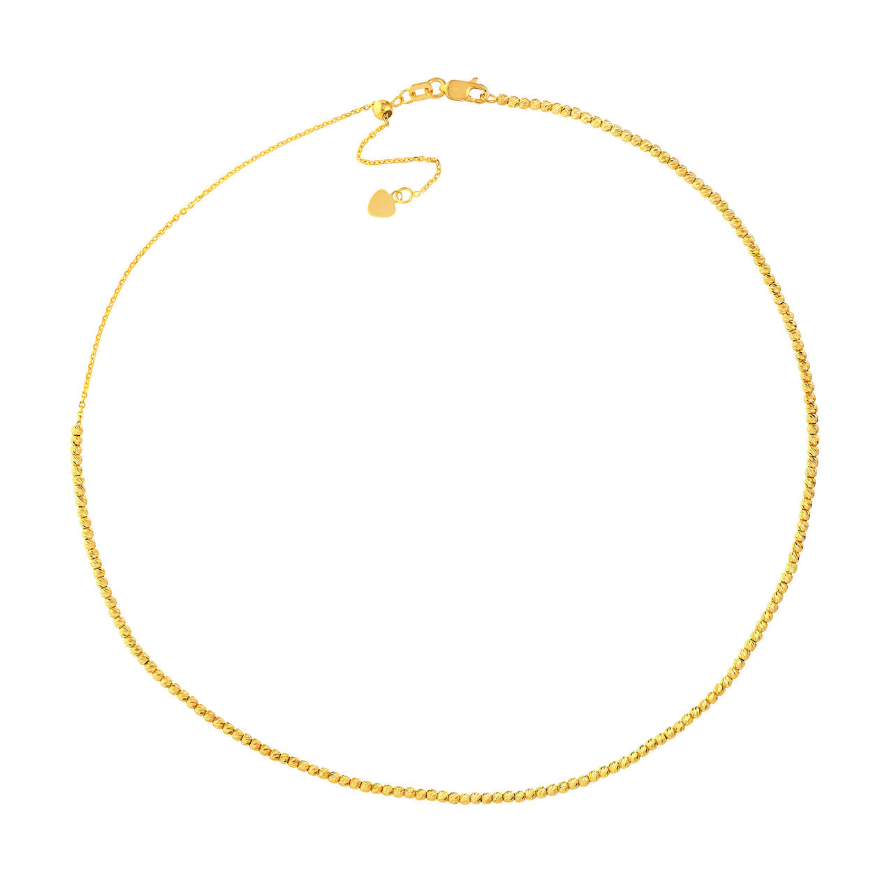 Adjustable Faceted Bead Chain