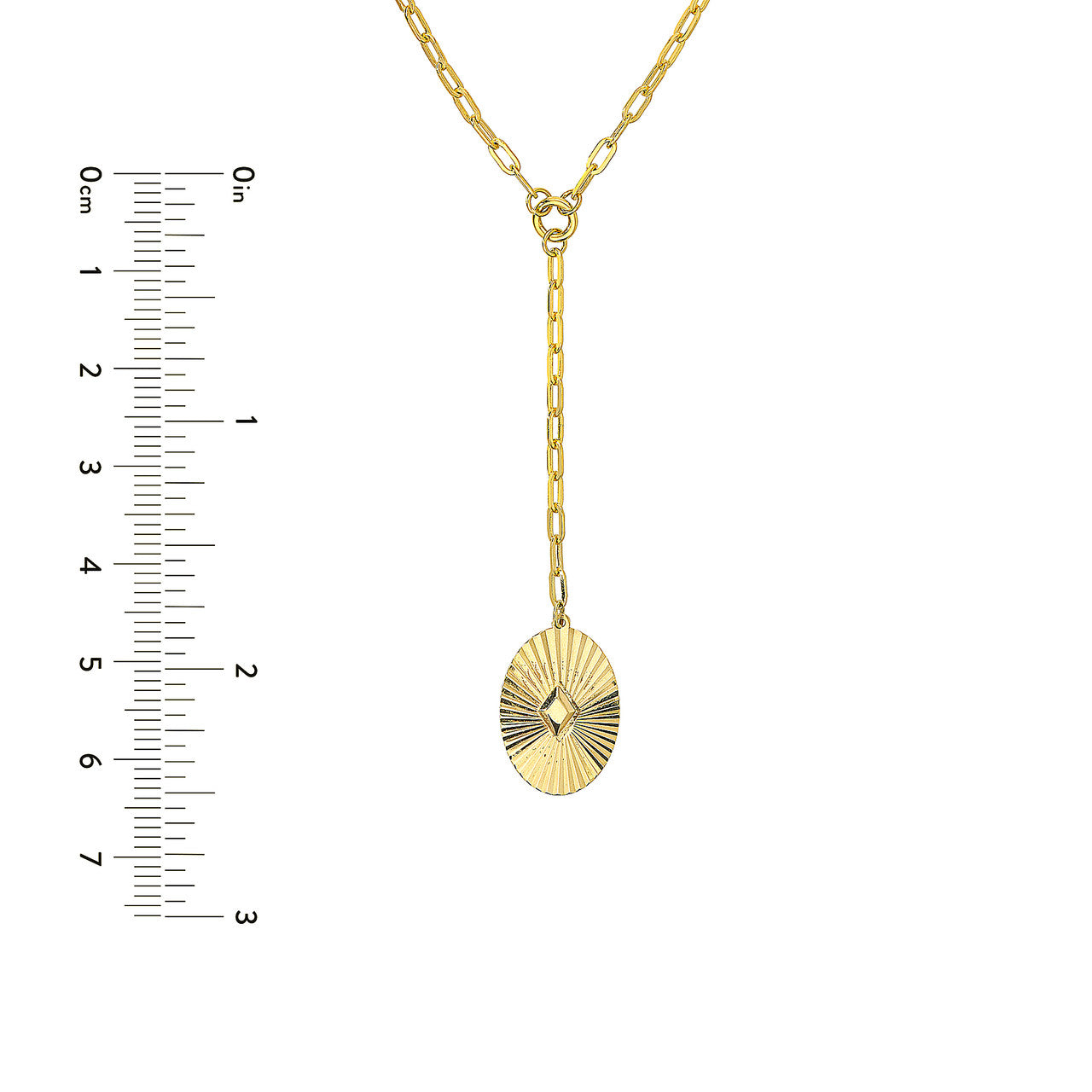 Two-Stranded Fluted Pendant Choker Necklace
