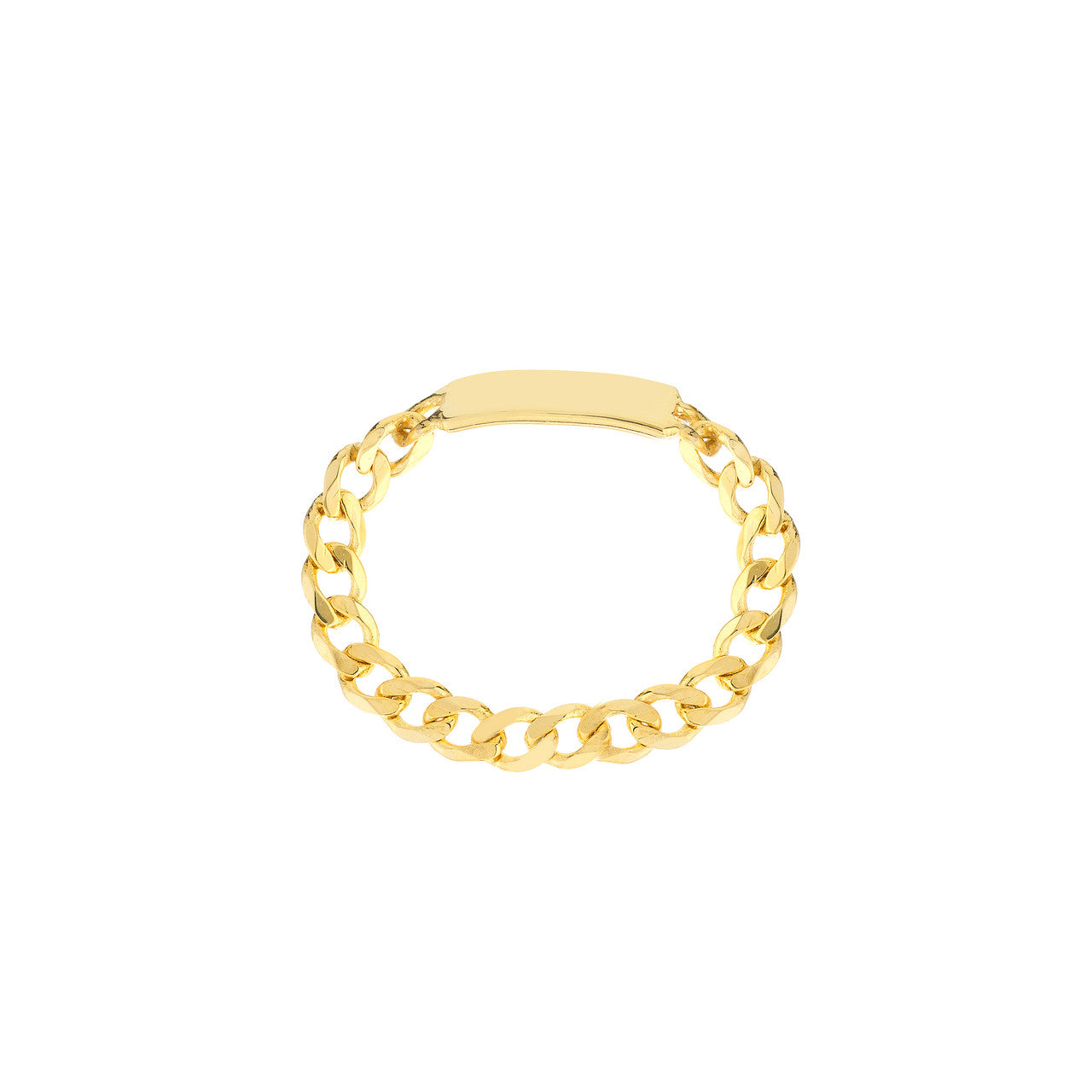 Mini ID Plate Curb Chain Ring