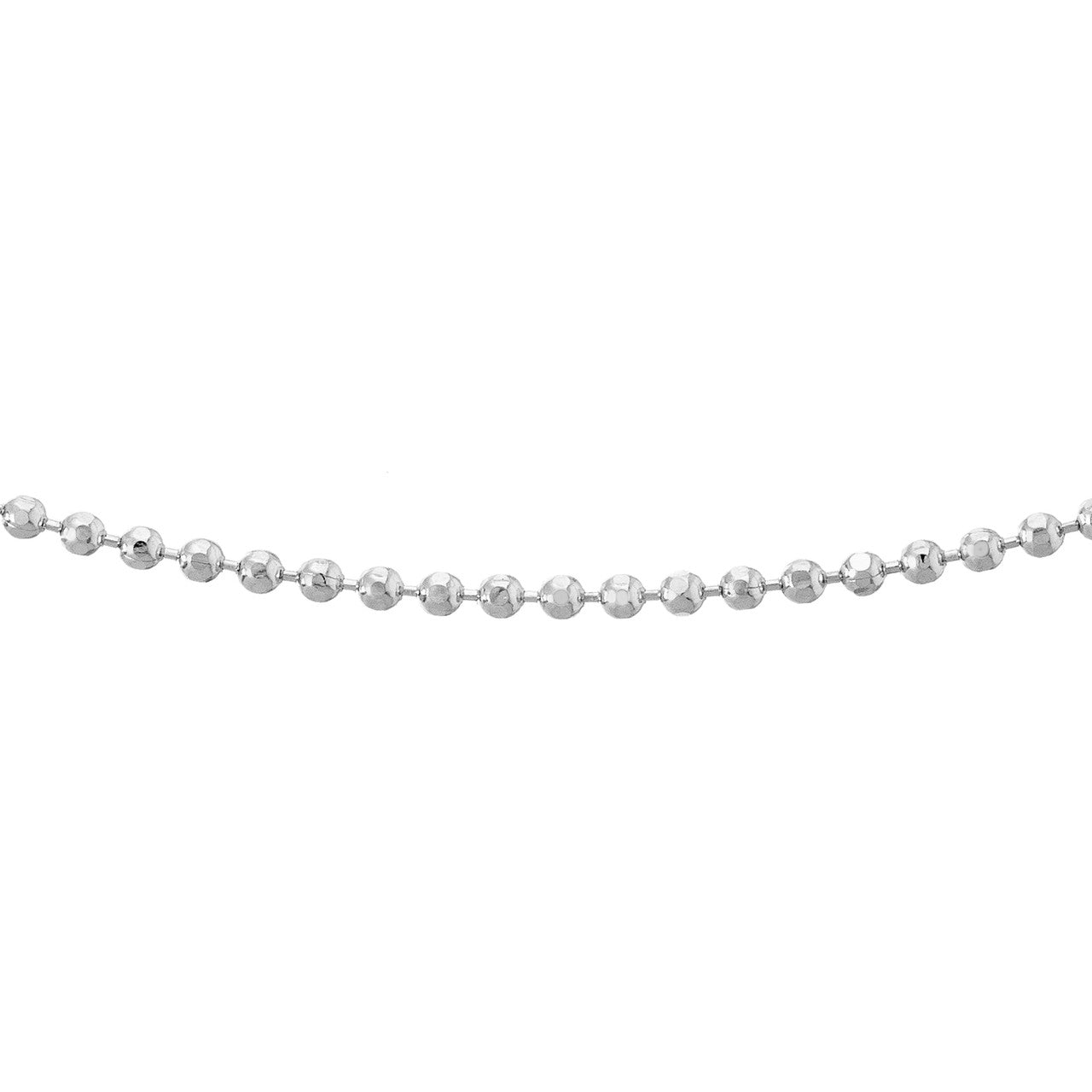 Diamond-Cut Bead Choker Chain
