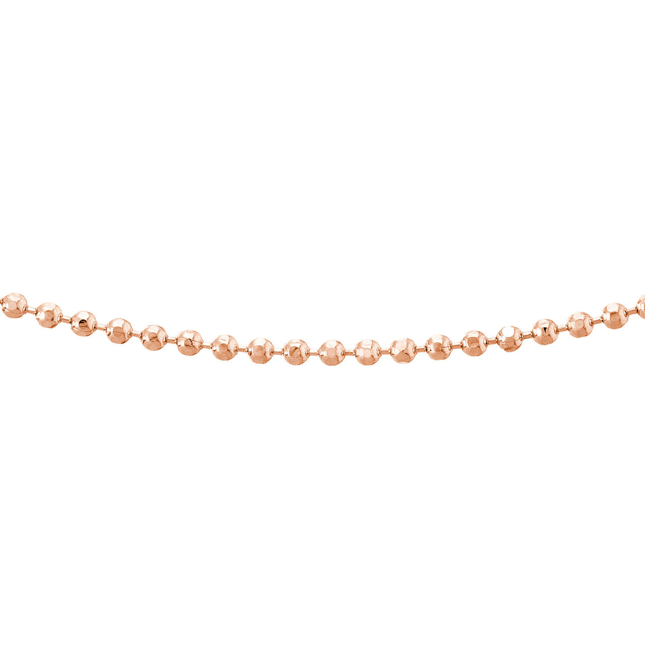 Diamond-Cut Bead Choker Chain