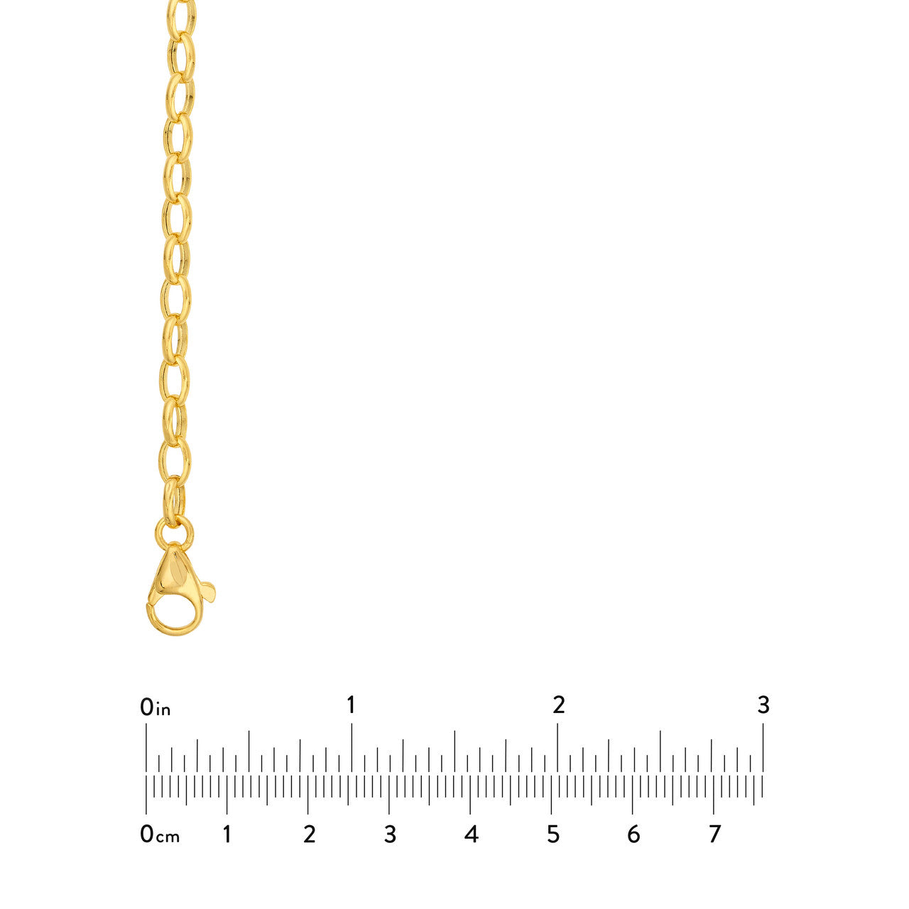 Stylish chain with pear shape lobster lock