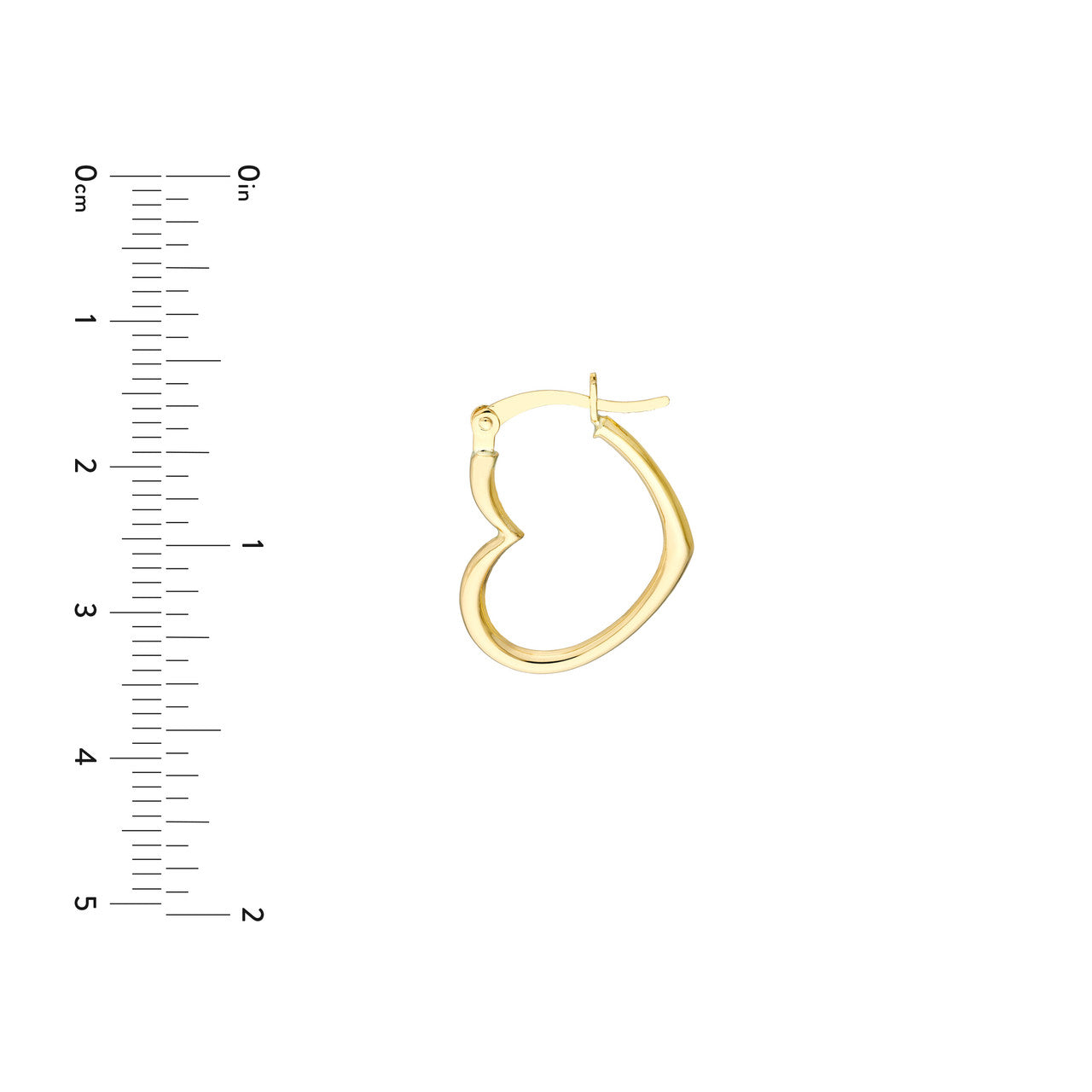 Heart Hoop Earrings