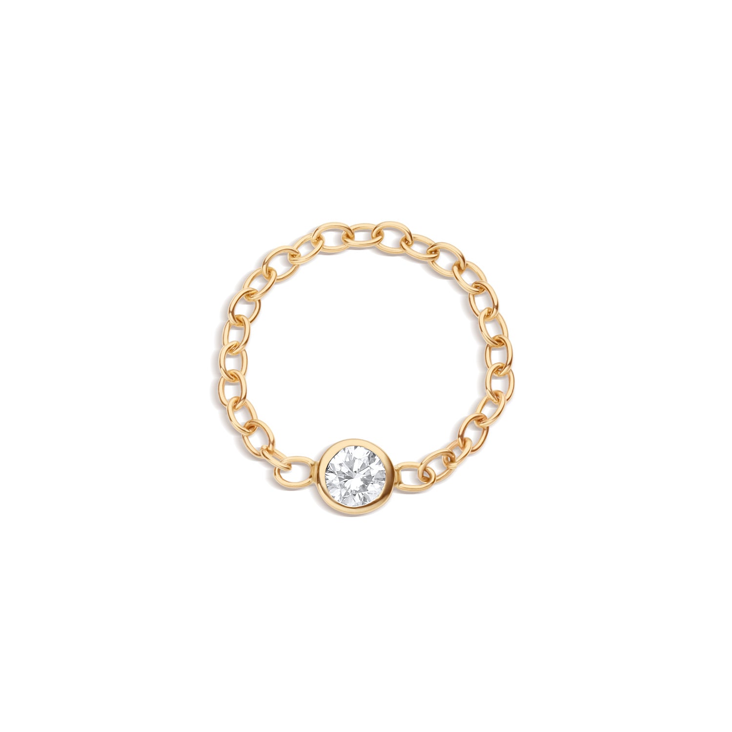 Lab Grown Diamond Bezel Ring 0.20cwt