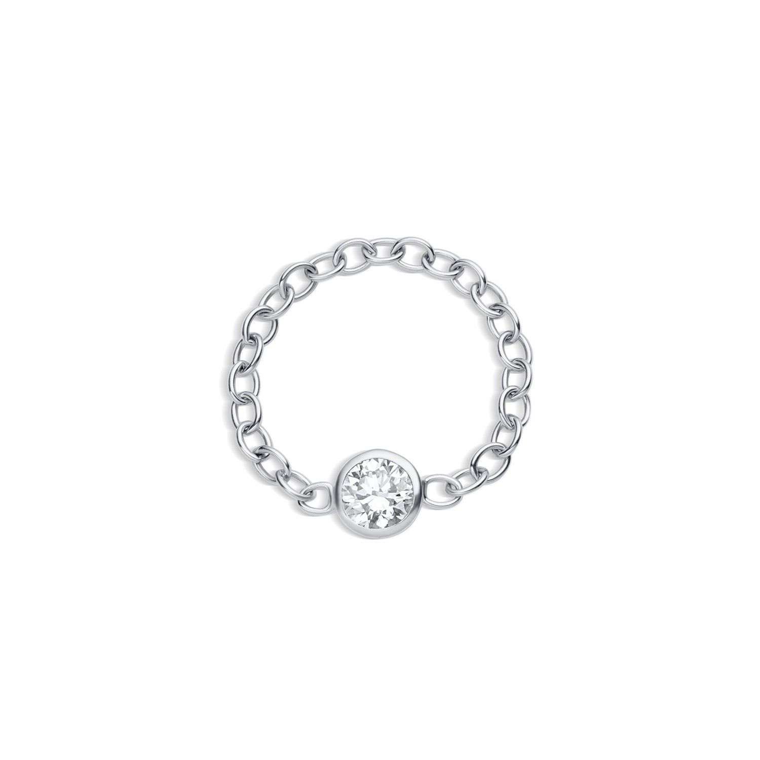 Lab Grown Diamond Bezel Ring 0.20cwt