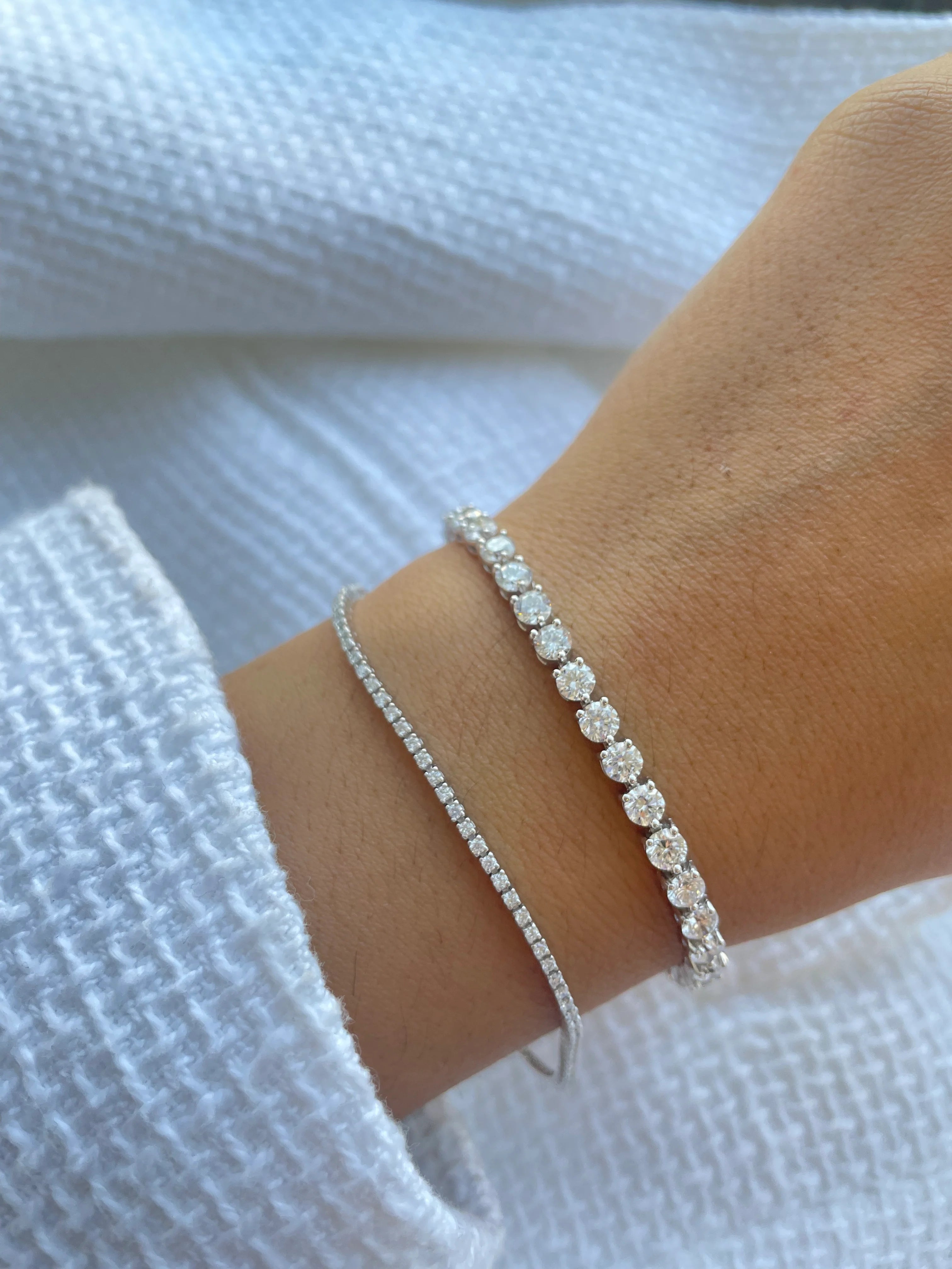 7ct Lab Grown Tennis Bracelet