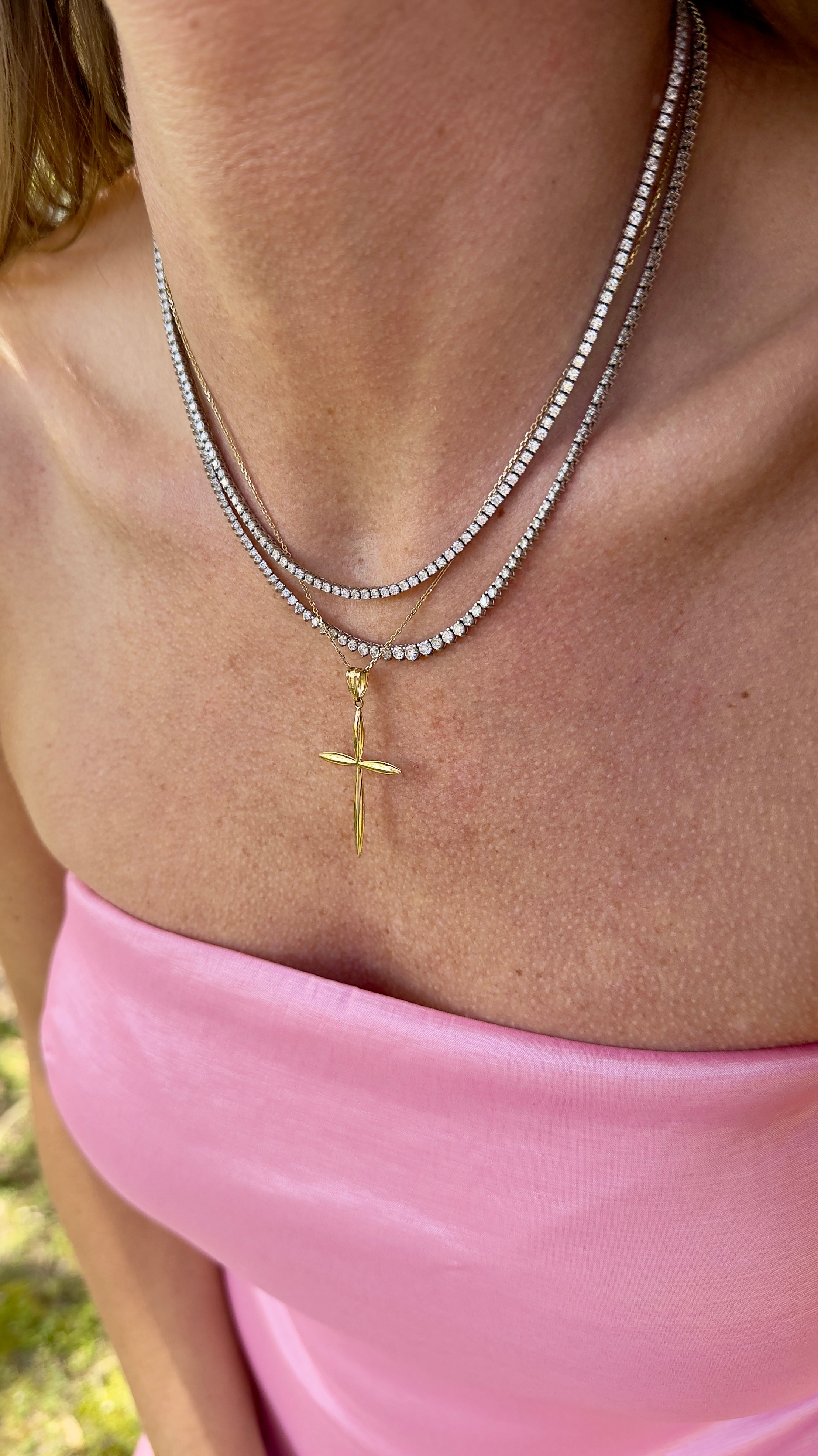 Tapered Cross Pendant