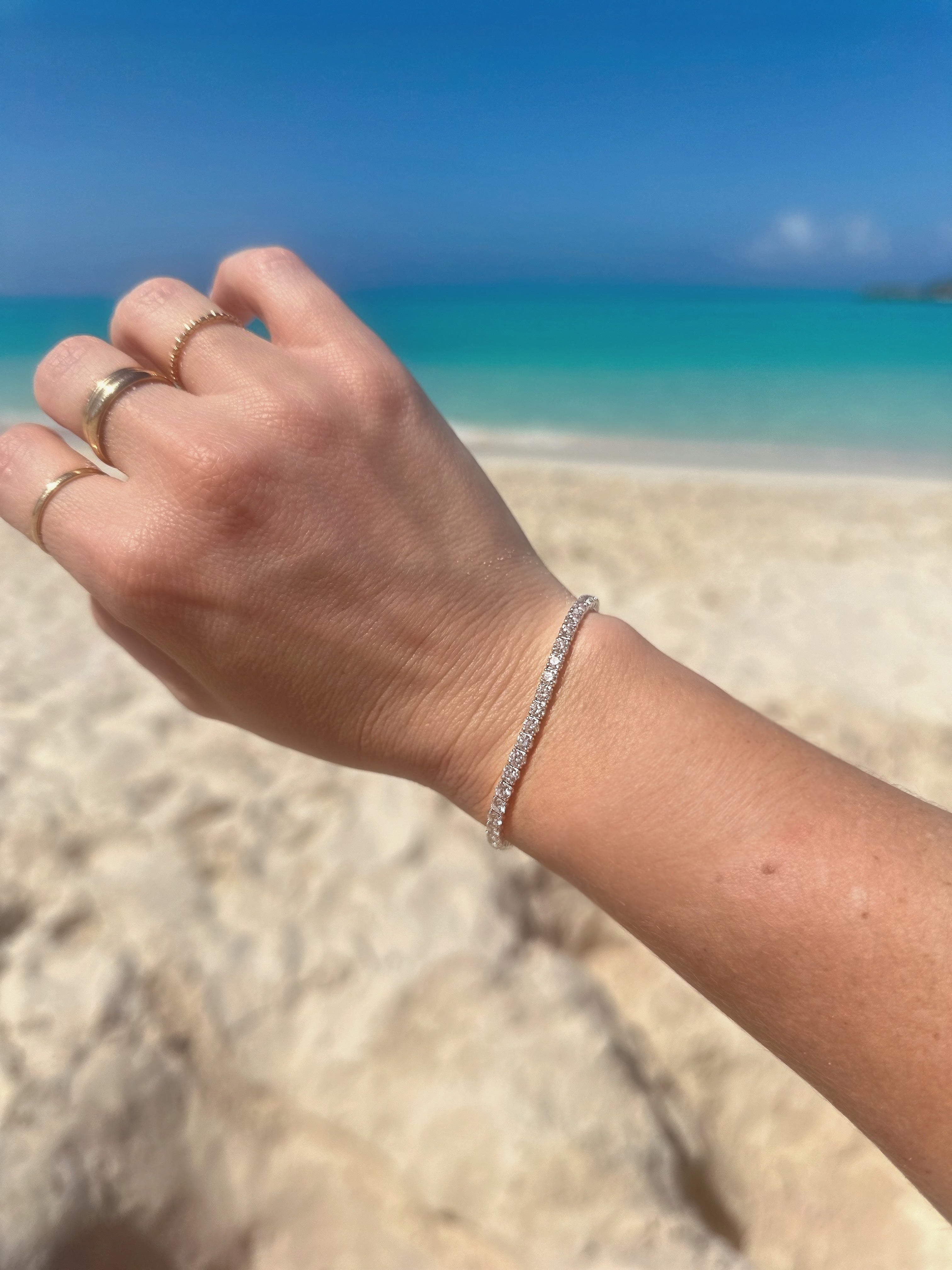 5ct Lab Grown Tennis Bracelet