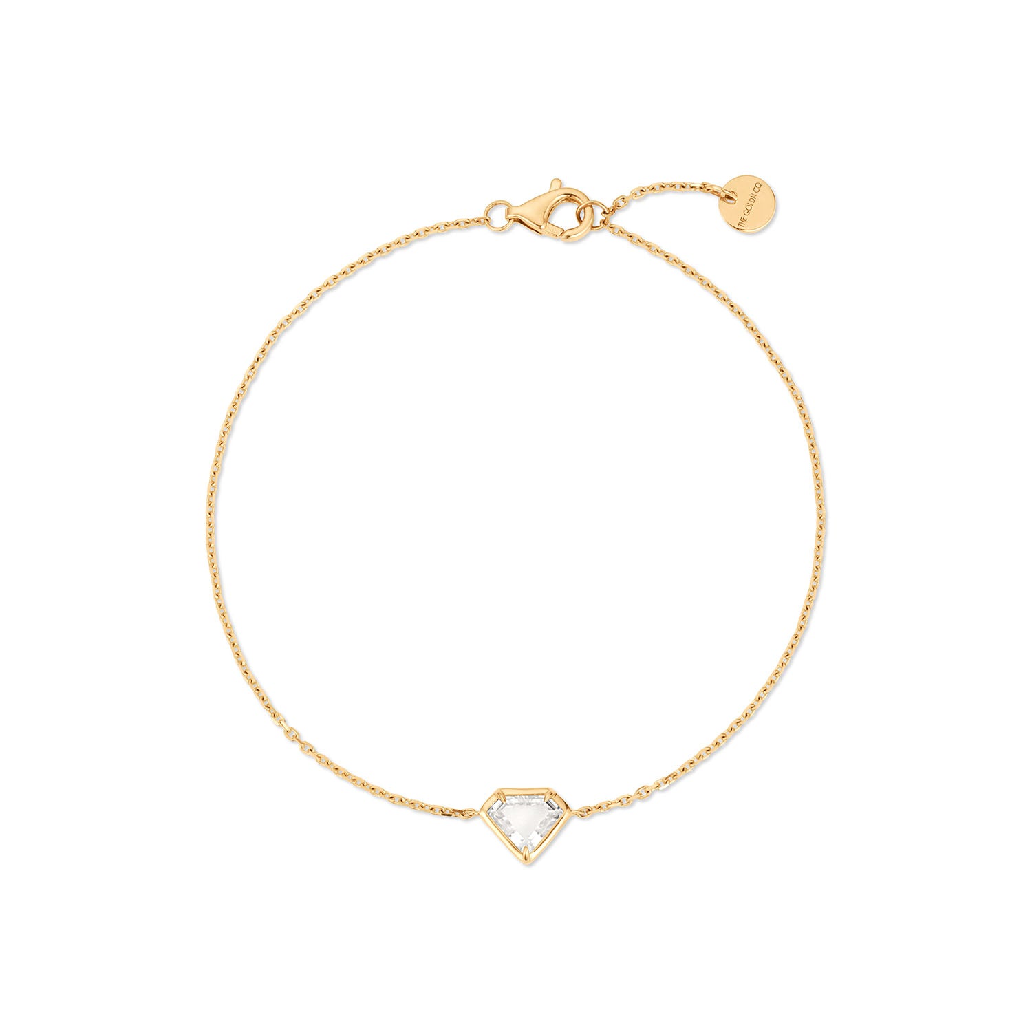 Margo Moissanite Shield Pendant Bracelet