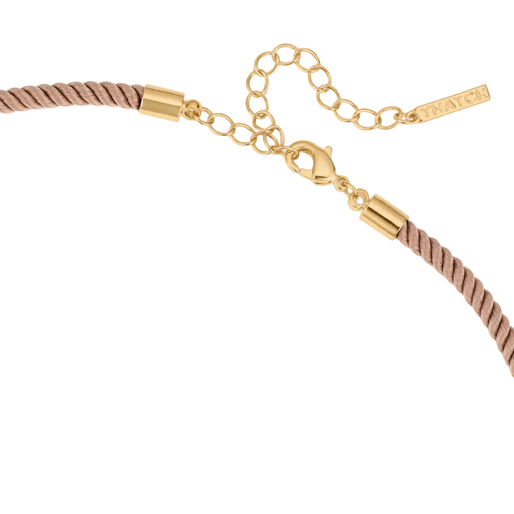 Bardot Pink Opal Silk Necklace