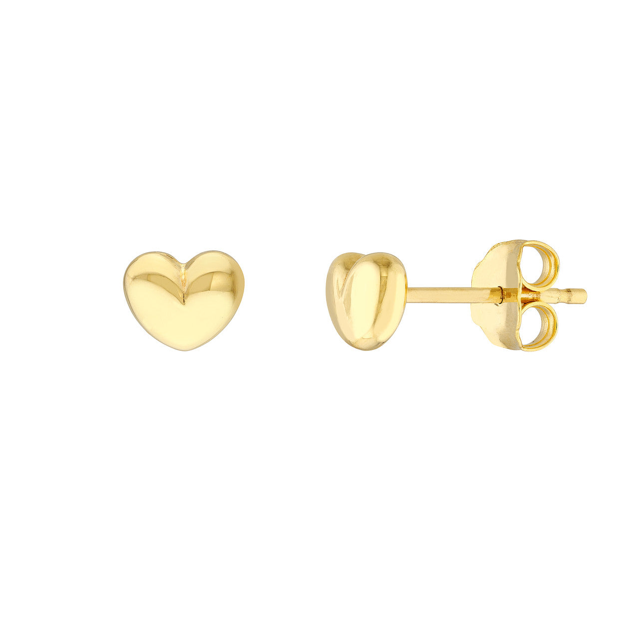 Puffy Heart Stud Earrings