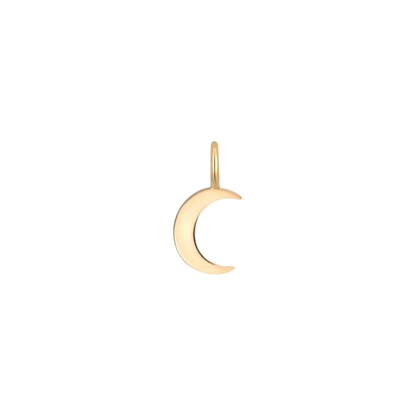 Half Moon Charm For Permanent Jewelry