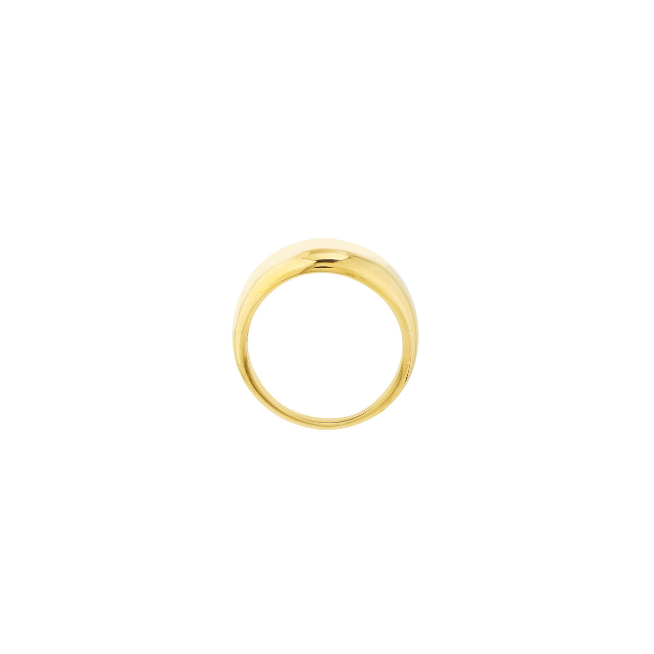 Graduated Narrow Dome Signet Ring