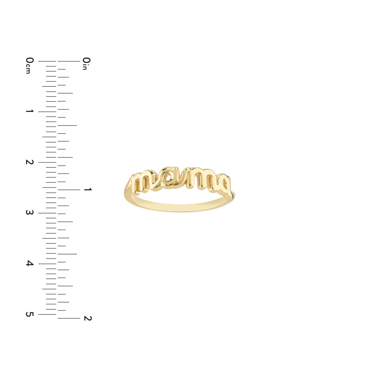 Shop 14K Gold - Cursive Mama Ring