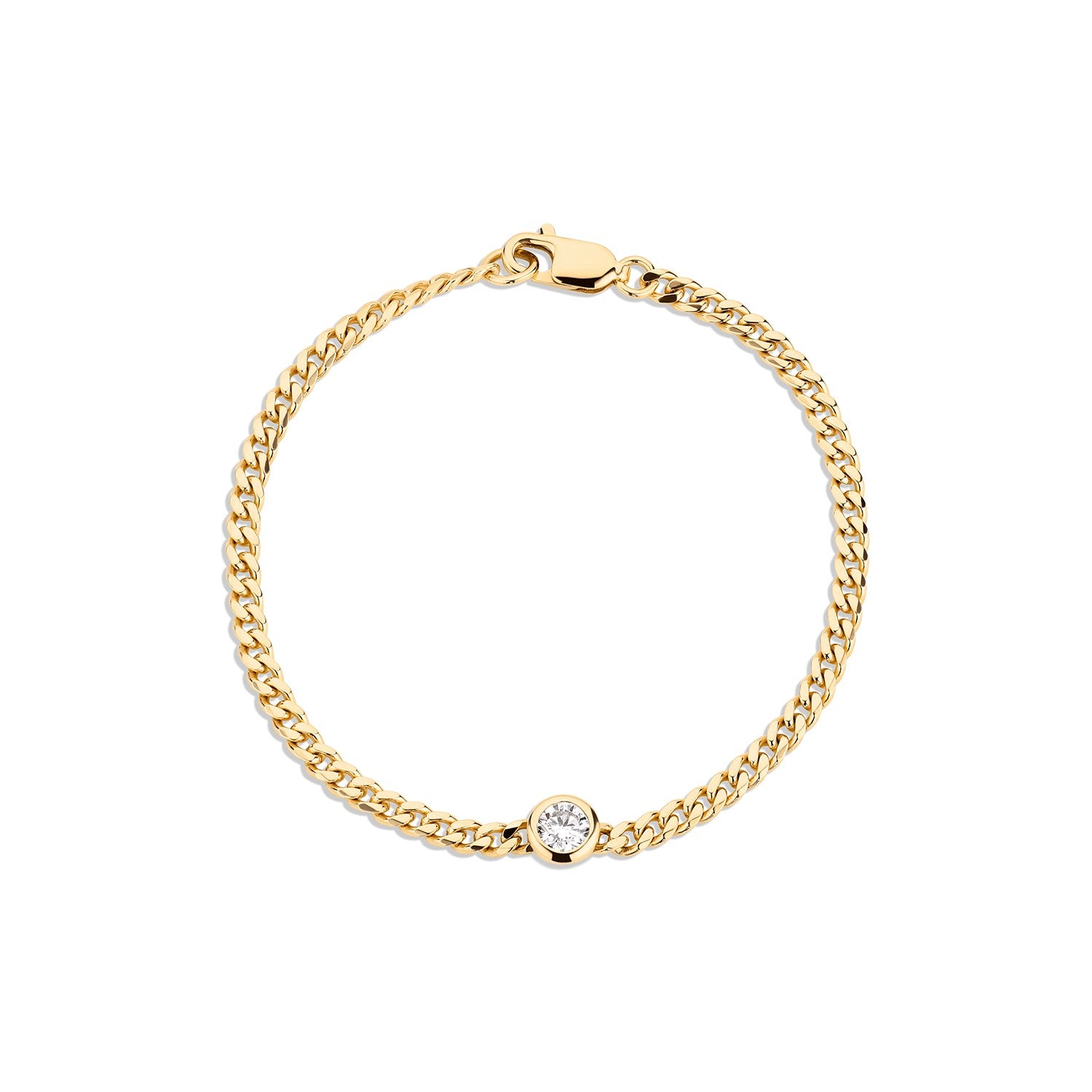 Lab Grown Diamond Bezel Bracelet